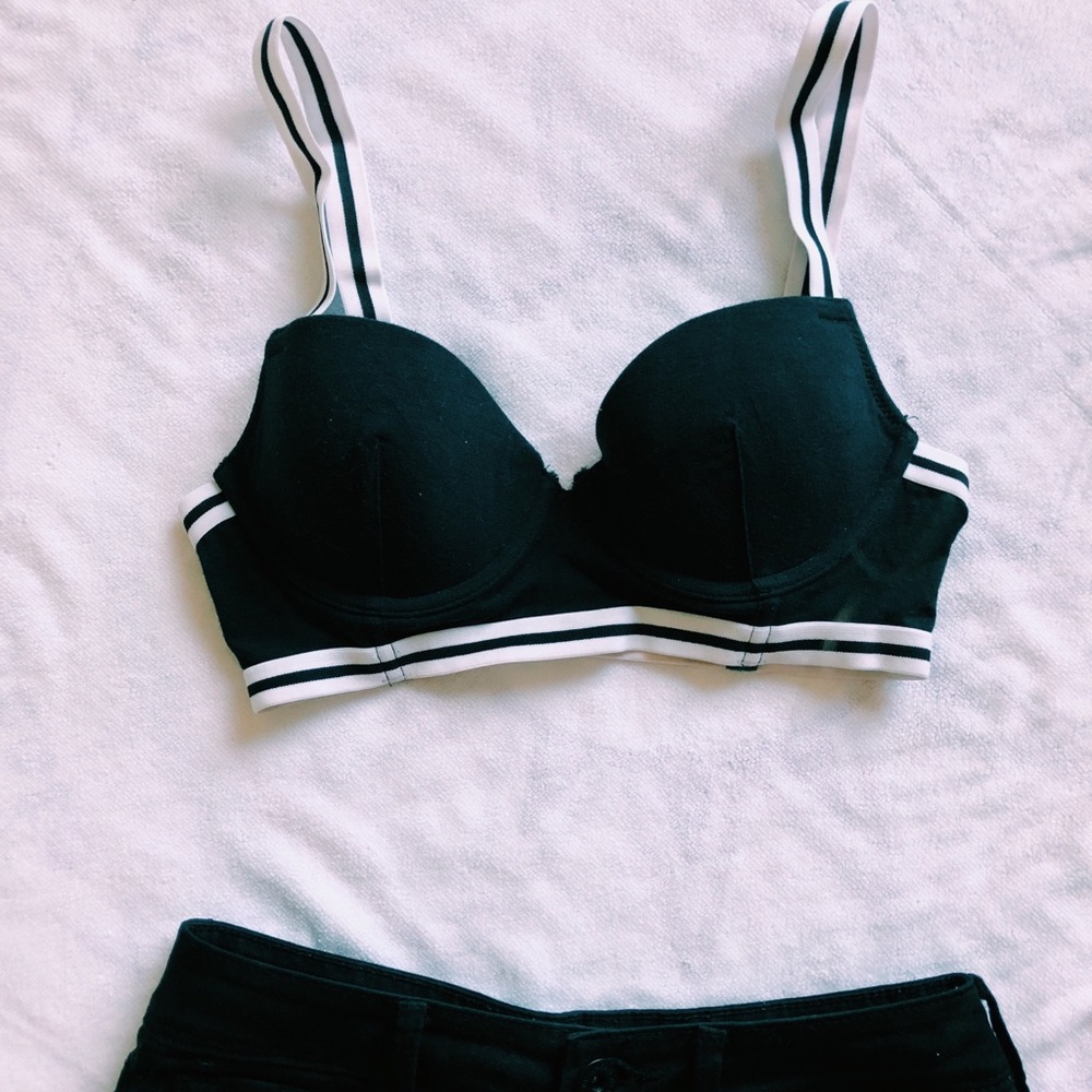 Bold B&W Cage Bralette